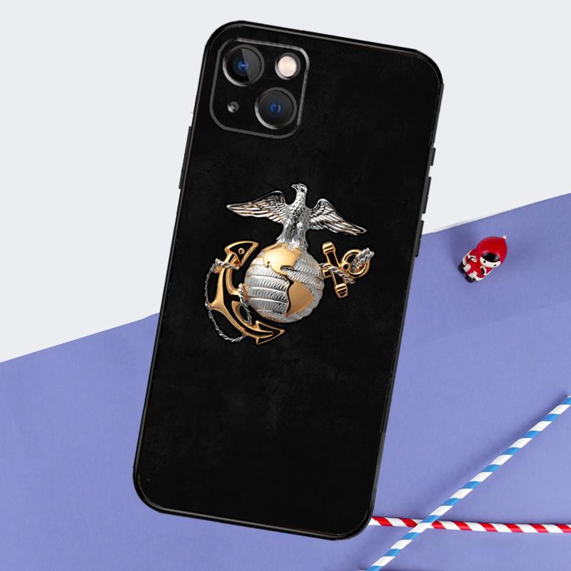 USMC Marine Corps Phone Case For iPhone 16 15 14 11 12 13 Pro Max Mini X XR XS Max 7 8 Plus Cover Coque