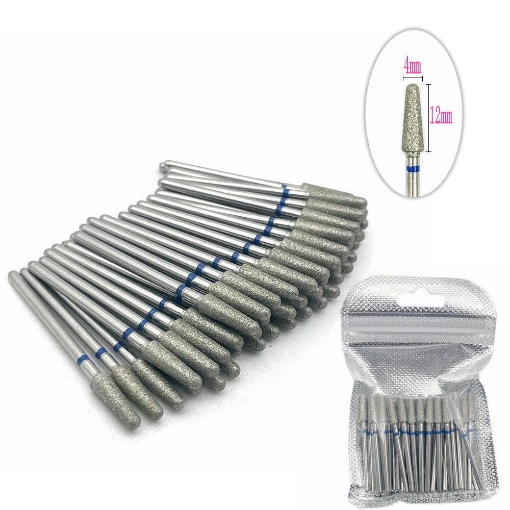 50 шт./упак. алмазные шлифовальные боры для ногтей, сверла для стоматологической алмазной полировки, полировщик для ногтей, фрезы, сверла