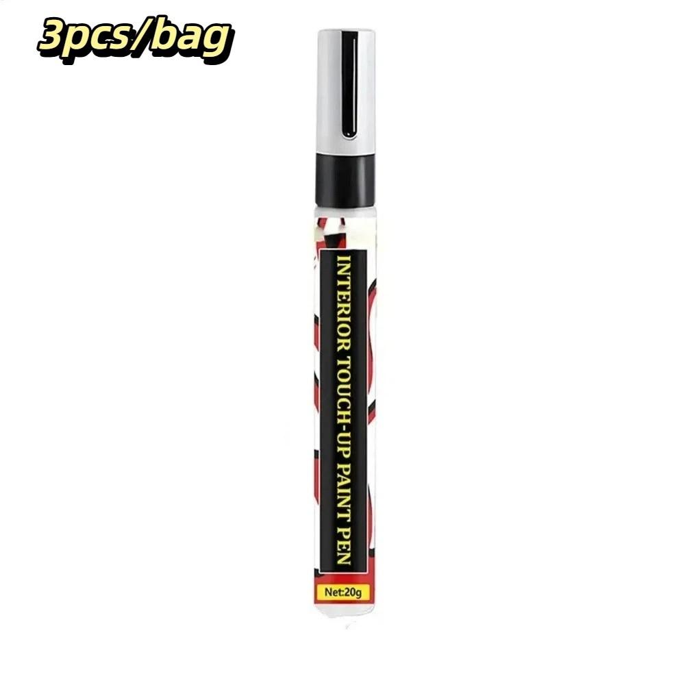 3pcs/bag Plastic Parts Touch-Up Paint Pen Smooth Application Dashboard Scratch Repair Car Interior