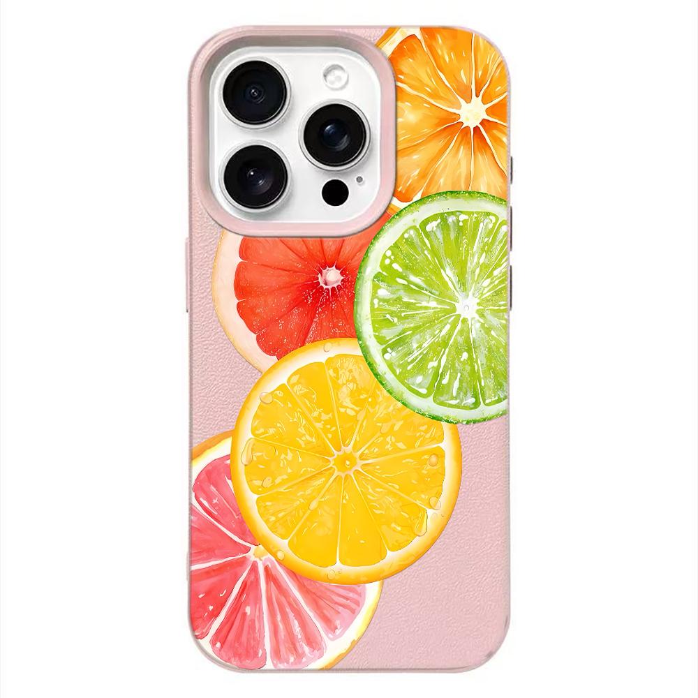 Роскошный и модный чехол для телефона с фруктовыми ломтиками для iPhone 17 Air 16 16e 15 14 13 12 11 Pro Max Ударопрочный защитный чехол