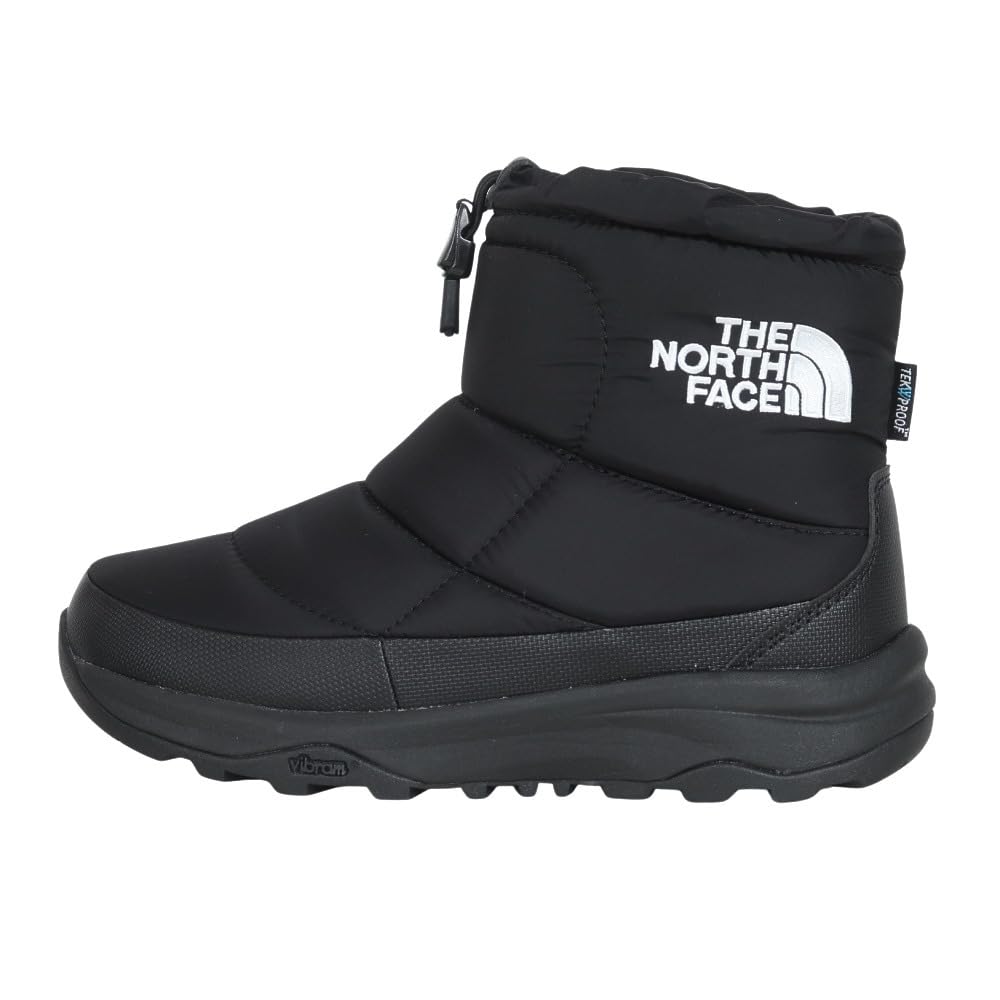 The North Face Nuptse Bootie WP Logo Short ARCTIC GRIP TNF Size 7 Black/TNF White,