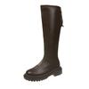 Fashion Knee-High Boots Casual Women Shoes 2024 Winter New Mid-heels Goth Chelsea Boots Gladiator Chunky Fashion Boots Mujer