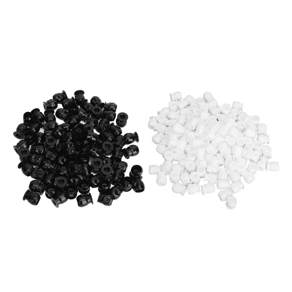 400pcs Tattoo Ink Cups Skull Shaped Stable Standing Thicken Microblading Pigment Cups Black White