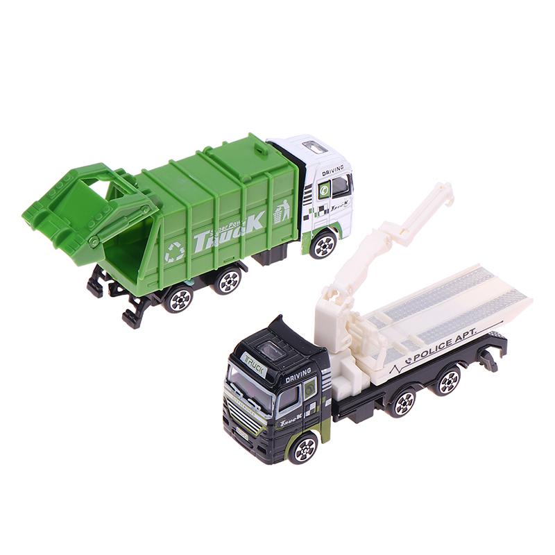 1 Piece Kid Toy Alloy Fire Truck 1:32 Simulation Firefighting Diecast Rescue Vehicle Fire Ladder Engineering Car Model