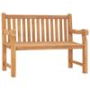 VidaXL Garden Bench 114 Cm Solid Teak Wood