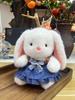 Strap Rabbit Skirt Plush Toy With Bowknot Doll Childrens Toy Gift Holiday