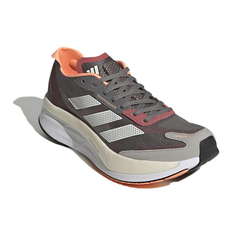adidas Adizero Boston 11 Grey Beam Orange Женские кроссовки Grey-Four Zero-Metalic GY8406