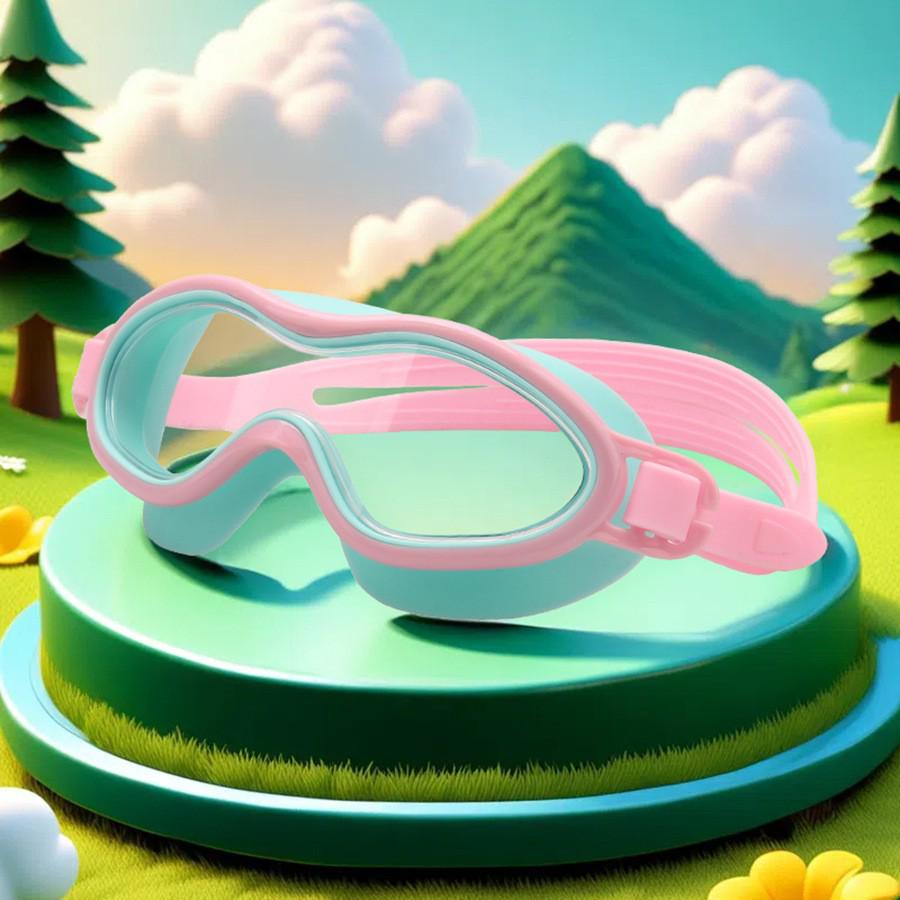 Kids' Waterproof & Fog-Proof HD Swim Goggles - Large Frame for Boys & Girls