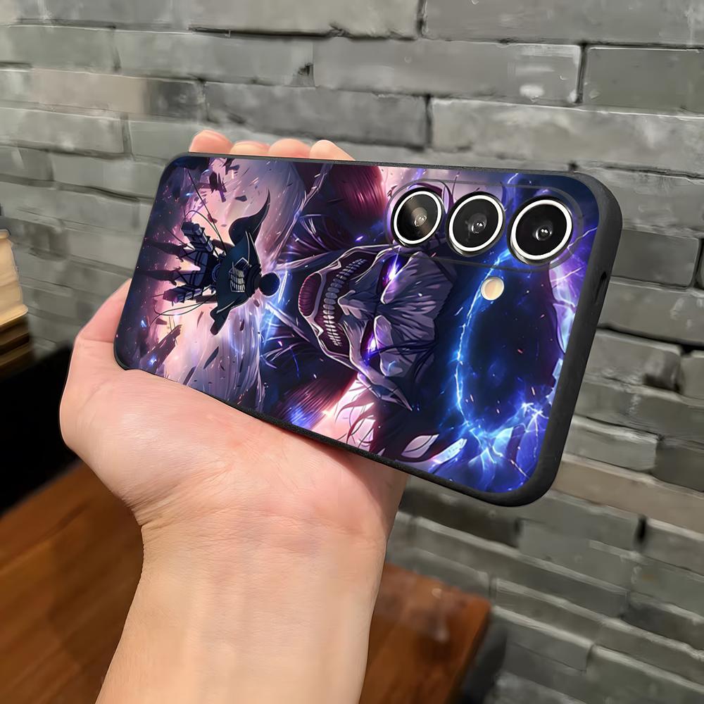 A-Чехол для телефона с аниме Атака Титанов для Samsung S26 S25 Plus S20 S20 Plus S22 Ultra S23 FE S21 Plus S21 Ultra Мягкий чехол