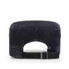 Four Seasons Classic Vintage Flat Top Men Washed Cap Adjustable Cap Winter Warm Cotton Solid Color Sun Protection Military Cap