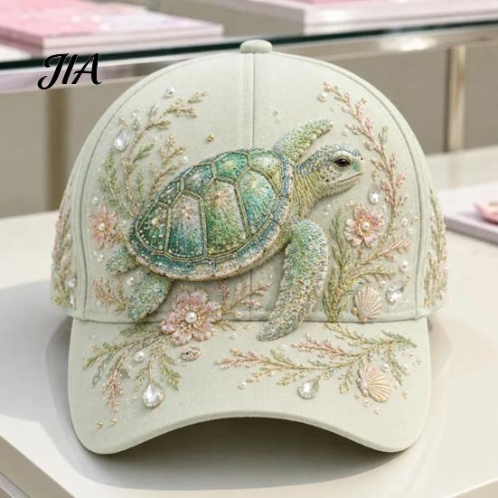 Fashionable Face Slimming Hat Ocean Creatures Baseball Cap, Adjustable Sun with Sea Summer Outdoor Travel Cap Animal Patterns, Trucker for Men