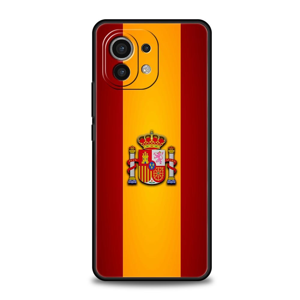 Чехол для телефона Флаг Испании Для Xiaomi 14 13T 12T Pro 12 13 11 Ultra Mi Note 10 Lite 10T 5G 11X Pro 11T 11i 9T Мягкий силиконовый чехол