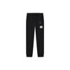 Fila X MIHARA YASUHIRO Geometric Pattern Print Loose Cuffed Knit Casual Long Pants Men Bottoms Black F11M243602F-BK