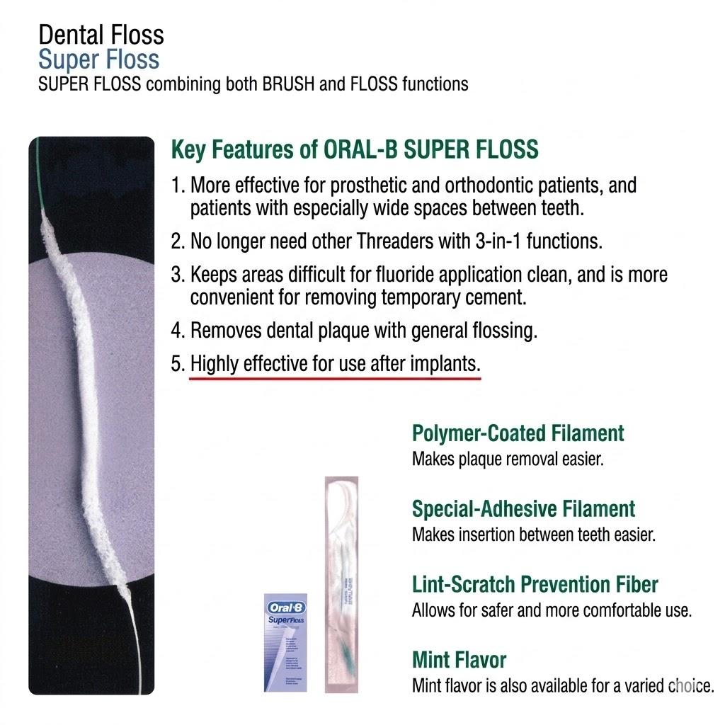 Зубная нить Oral-B Superfloss, (1 шт. - 50 упаковок)