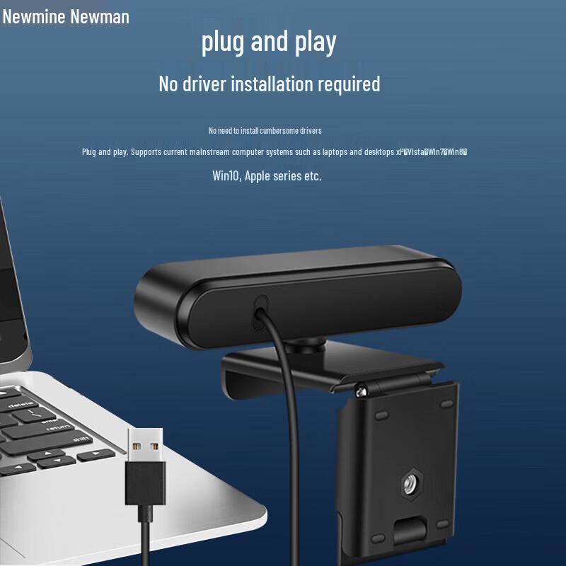 Newsmy NM08 1080P HD USB Webcam with Microphone