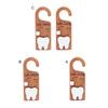 1/2Pcs Wooden Tooth Pattern Door Hanging Decoration Natural Wood Teeth