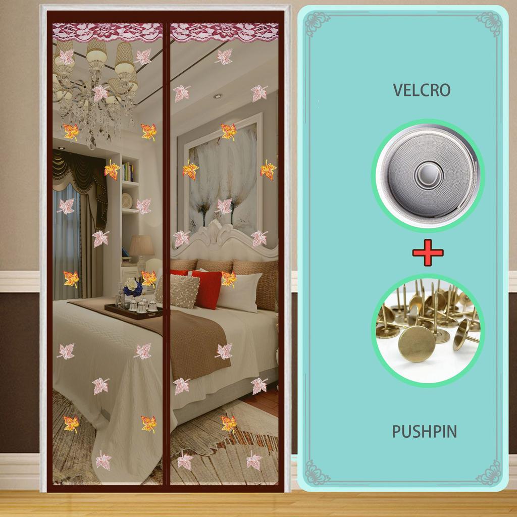 Дверная занавеска летняя антимоскитная бытовая магнитная сетка для двери магнитная пара всасывающая перегородка занавеска без дырокола