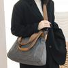 Женская сумка большой емкости, повседневная холщовая сумка, простая и модная большая сумка