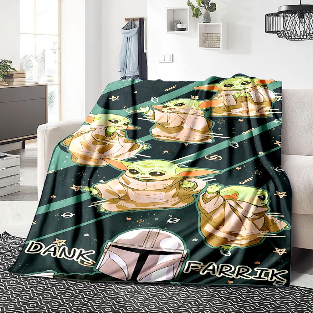 Baby Yoda Space Blanket Soft Throw Blanket For Home Bedroom Bed Sofa Travel Office Solid Christmas Blanket