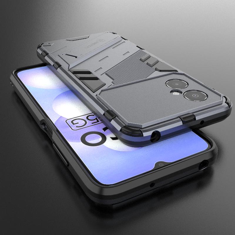 Чехол-накладка для Xiaomi Poco M4 5G Для Poco M4 5G Capas Задний бампер для телефона Подставка Противоударный держатель Чехол для Poco M4 5G Fundas