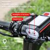 USB Rechargeable Solar LED Bike Headlight and Horn 3 Lighting Modes Handlebar Mounted