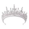 New Bride's Crown Silver White Water Diamond Crown Bride's Wedding Headwear Wedding Dress and Evening Gown Accessories