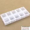 Large 10-Compartment Plastic Storage Box for Small Parts, Screws, and Nails