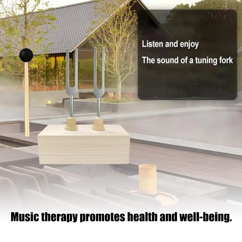 Металлические камертоны для йоги 432 Гц 528 Гц, вибрационные камертоны, сменная деревянная резонансная коробка, звуковой инструмент для звукового исцеления