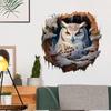 Сова Наклейка на окно для украшения дома