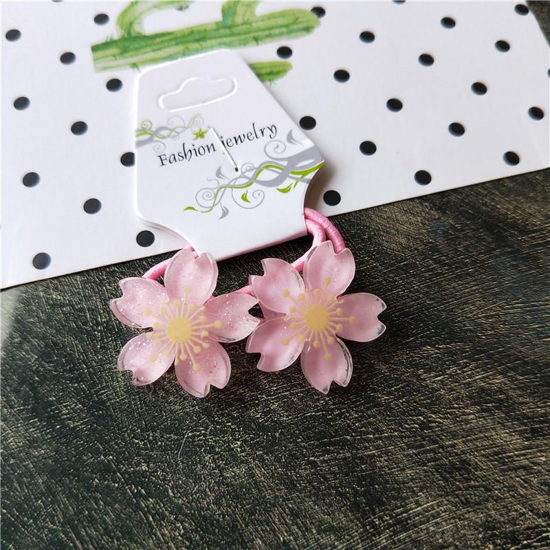 2 шт. новые милые маленькие цветы принцесса головные уборы детские эластичные ленты для волос детские резинки для волос веревки аксессуары для девочек детский головной убор