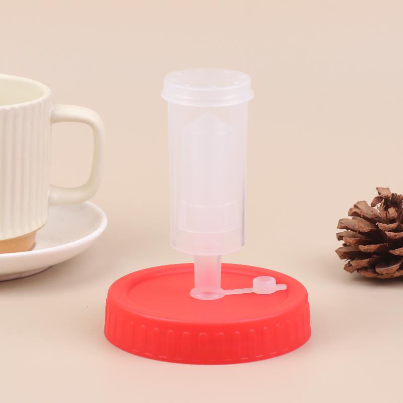 Крышки для ферментации с широким горлом Mason Jar – Безводный гидрозатвор с односторонним клапаном для солений, комбучи и кимчи, Герметичная кухонная принадлежность