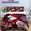 3pcs FC Bayern München logo pattern bedding set duvet cover set includes duvet cover &pillowcases,perfect all season bedroom decoration&gift