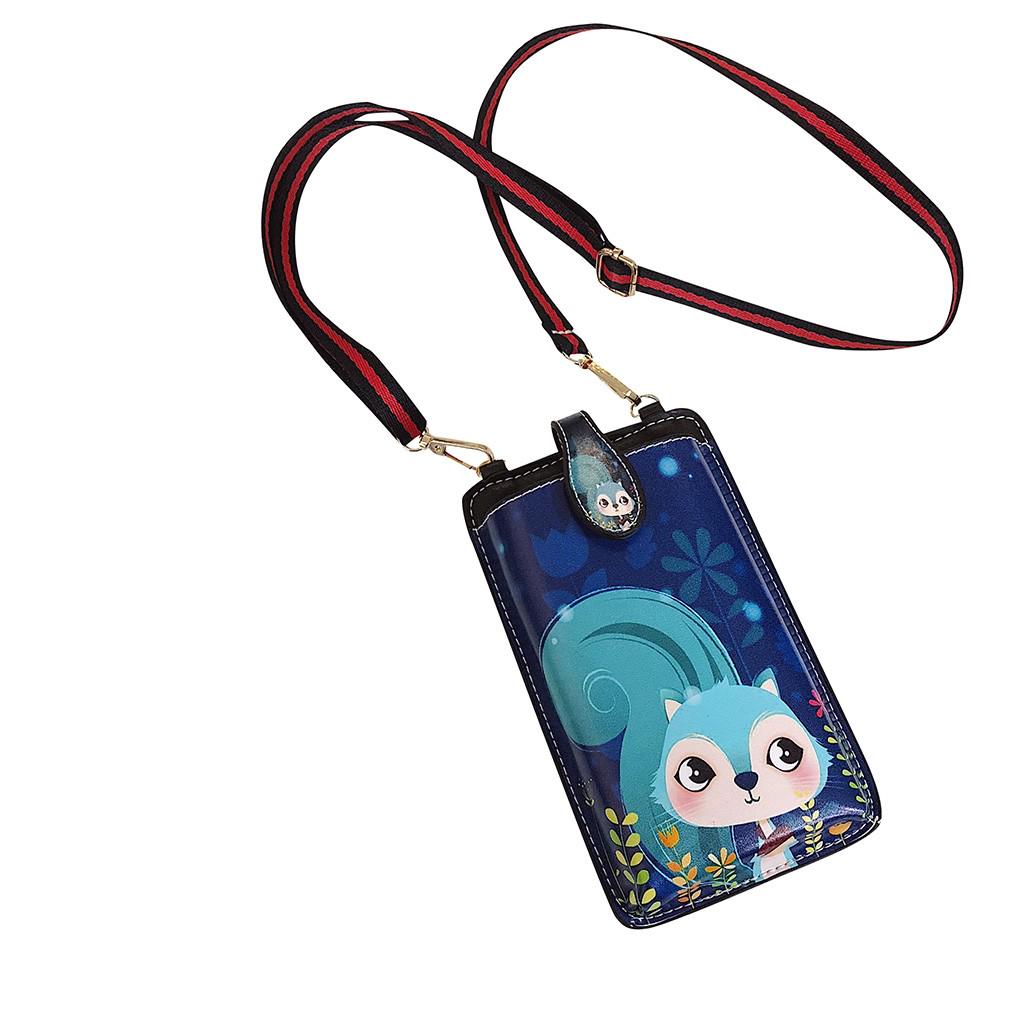 Женская маленькая сумка через плечо 2019 года, повседневная сумка для мобильного телефона, милый кошелек для монет