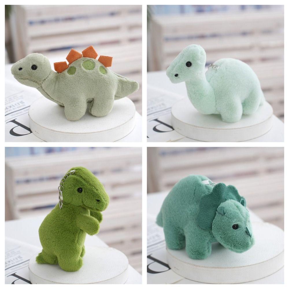 Мультяшный кукла-динозавр, мягкий плюшевый брелок в виде динозавра, креативный брелок в виде автомобильного ключа