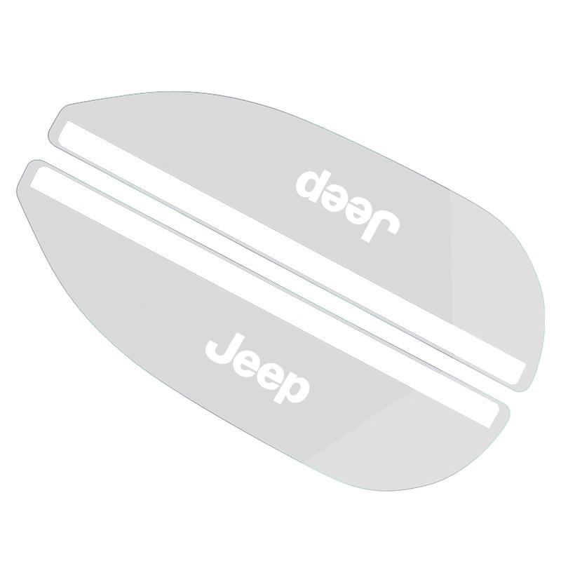 JOT2 2Pcs Car Rearview Mirror Rain Cover Snow Sun Visor Shield For Jeep Grand Cherokee Wrangler JK Gladiator Compass Renegade Wagonee
