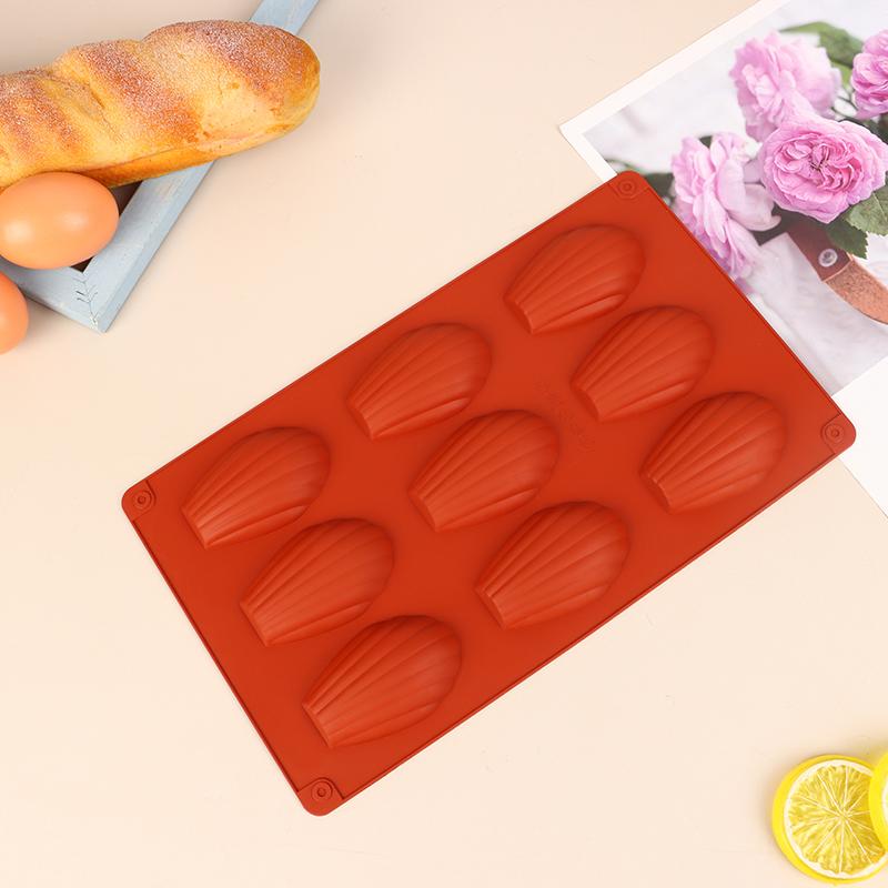 1Pc 9 Cavities Silicone Madeline Cookies Pan Madeline Mold Nonstick Baking Pan For Make Madeleine Cookies Kitchen Baking Mold