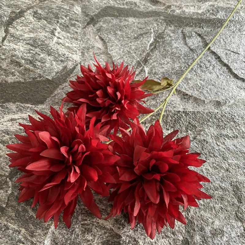 Свадебный шелковый шар-хризантема для домашнего декора и фотосессий, подарочные аксессуары