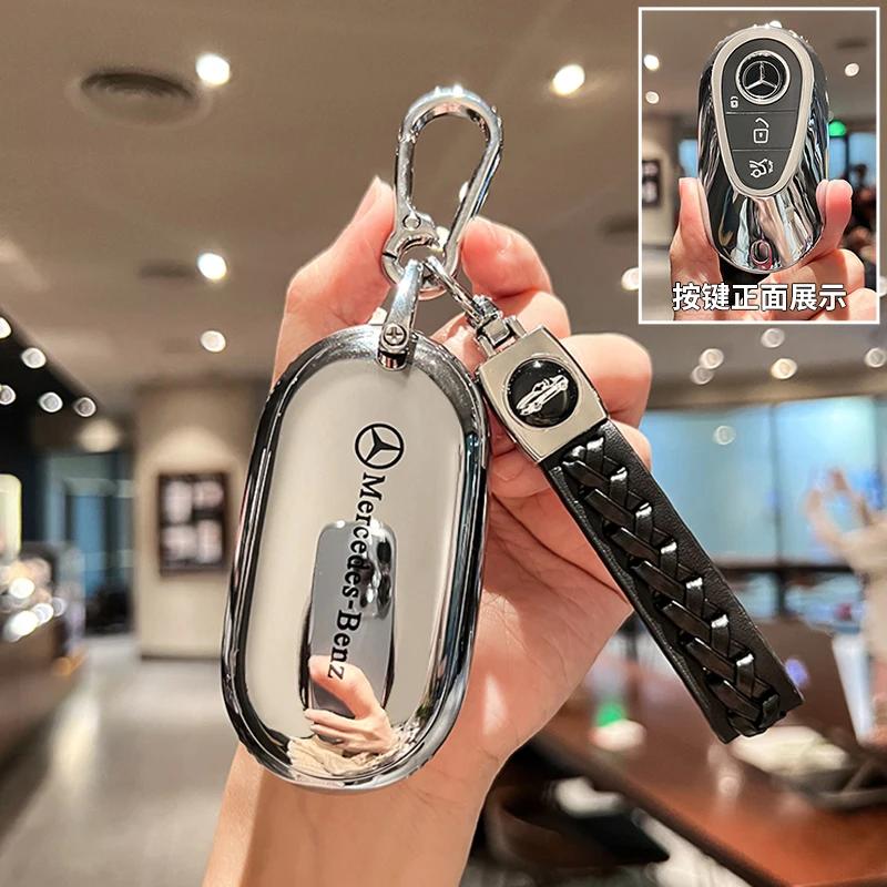 FA9TPU Key Fob Cover For Mercedes Benz A B C E S Class W204 W205 W212 W213 W176 GLC MAYBACH Keyless Soft Case