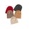 Cashmere Autumn and Winter New Unisex Solid Color Thickened Warm Fashionable Curled Knitted Casual Hat