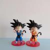Аниме Dragon Ball Детство Синее Пальто Гоку Коллекционная Модель Украшение для Торта Статуэтка в Машину Детская Игрушка Кукла Рождественский Подарок