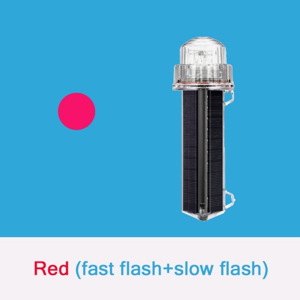 Warning Lamps Solar Powered Net Mark/Position Flashing Marine Signal Light Marine Navigation Light
