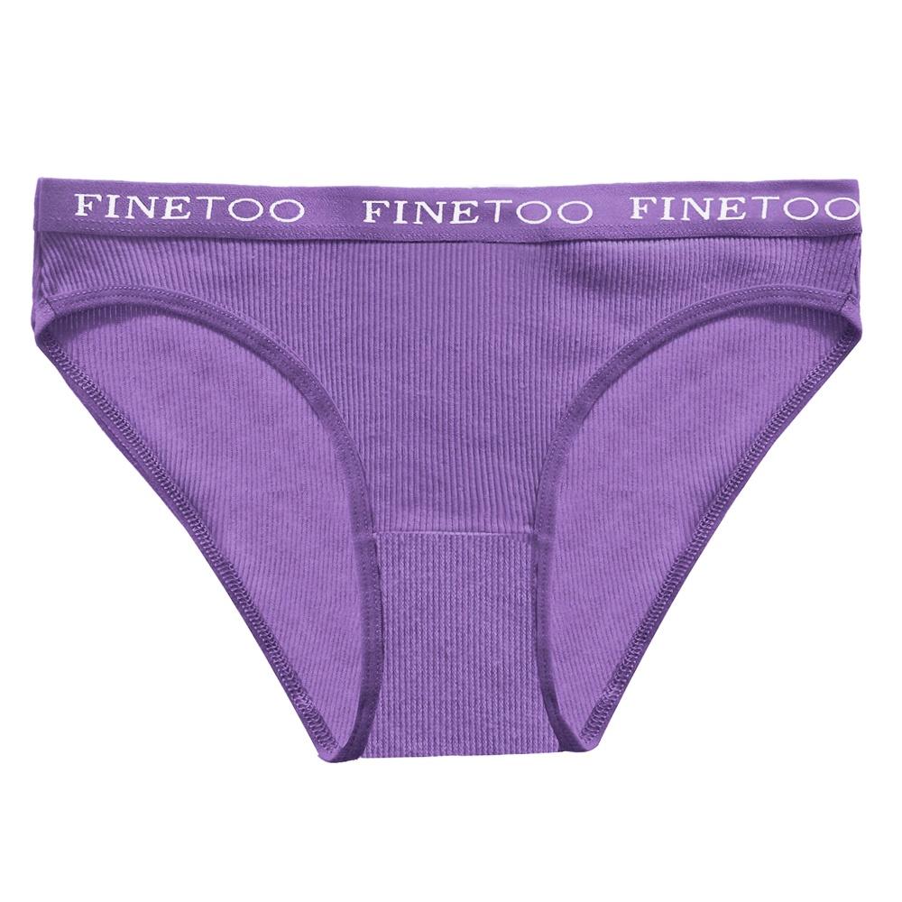 FINETOO 1 шт., женское хлопковое нижнее белье, трусики, нижнее белье с надписью, женские 9 однотонных цветов, M-XXL, женские сексуальные трусики, трусы
