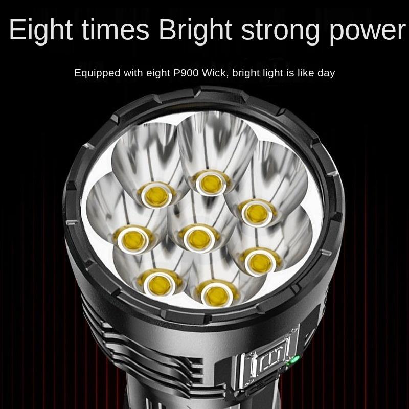 8 LED Head Flashlight Rechargeable COB Work Light Torch Multifunctional Led Flashlight with Usb Charging Camping Hiking Lantern