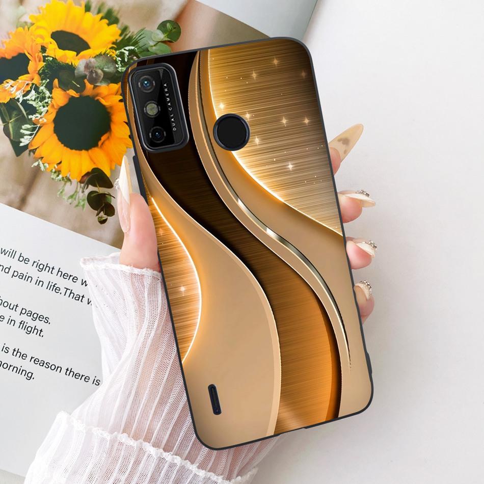 Для Tecno Spark Go 2020 / Spark 6 Go KE5j KE5k KE5S Чехол для телефона с рисунком «Крутой Дракон и Тигр» Черный Силиконовый Мягкие Чехлы