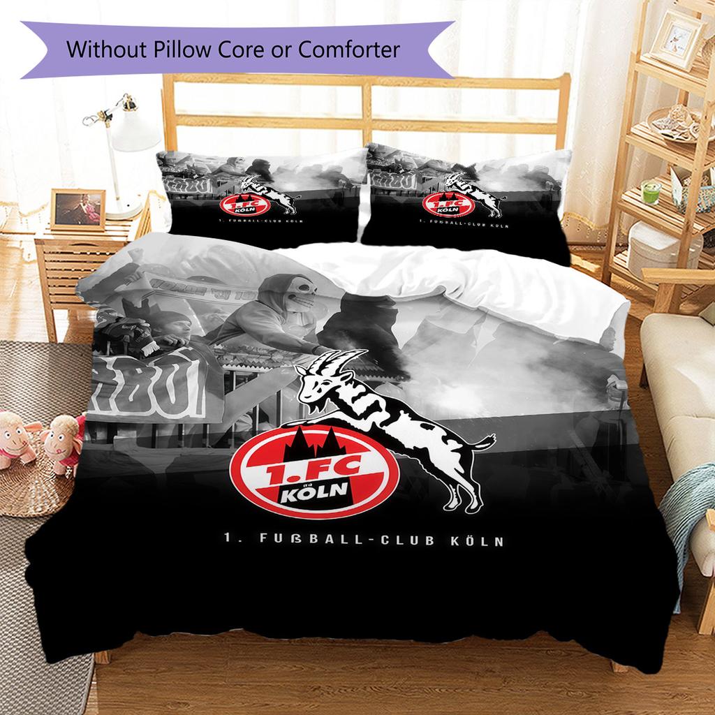 Köln Bedding Quilt Set Quilt Cover Pillowcase Home Decoration Birthday Gift (1 * duvet cover + 2 * pillowcase, without core)
