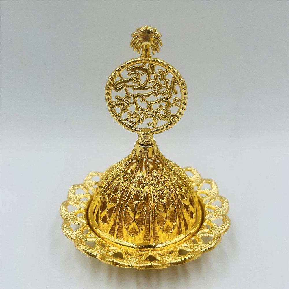 Gold Mini Censer Holder Zinc Zinc Alloy Aromatherapy Burner Creative Metal Incense Burner  Middle East