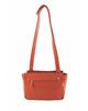 Sac besace - Le Temps des Cerises - NOMAD - PU - Couleur corail - Bandoulière réglable
