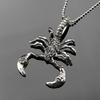 Модное мужское ожерелье из нержавеющей стали с подвеской в виде скорпиона