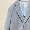 Used [Luigi Zanielli] Tailored Jacket Striped Seersucker Men's