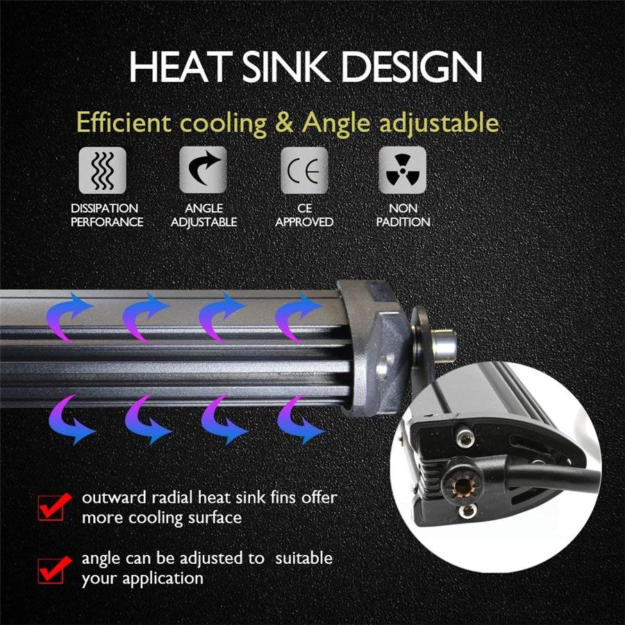 1x 13-дюймовая 13000 лм 6500K светодиодная балка для автомобиля, трактора, лодки, внедорожников 4x4, квадроцикла